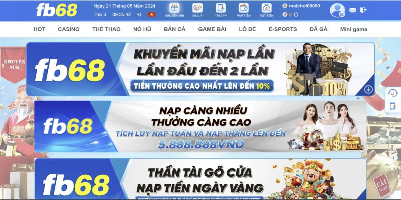 Nhà Cái Khuyến Mãi FB68